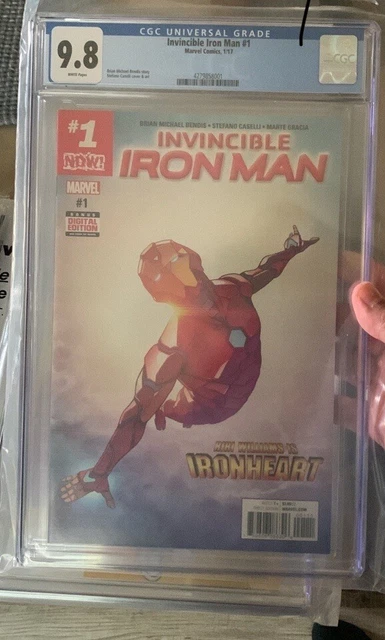 Invincible Iron Man 1 CGC 9.8 2017 Ironheart