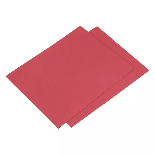 EVA Mousse Feuilles Rouge 10.8x8.4 Pouce 1.5mm Épaisseur pour Bricolage Set  2
