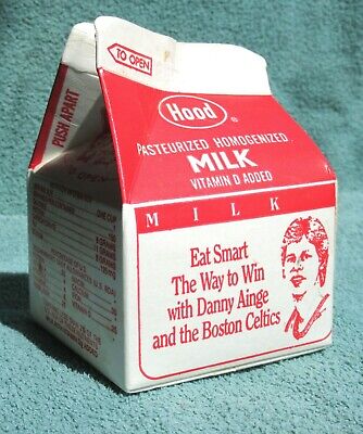 1986 DANNY AINGE - BOSTON CELTICS - Hood Milk Carton - NEW ENGLAND REGIONAL