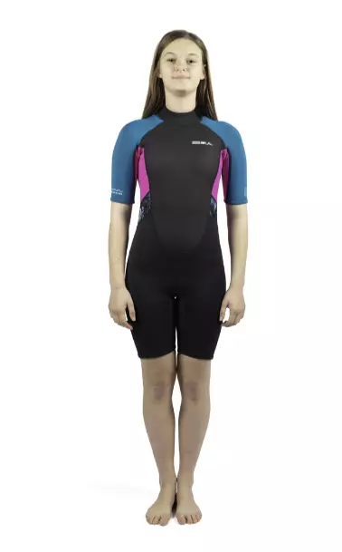 GUL GIRLS RESPONSE FL 3/2MM SHORTY WETSUIT Teal/Jet #REF97