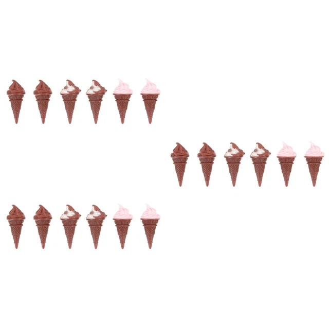 Faux Eis Tragbare Eis 18 Pcs Tiny Haushalt Puppe Eis Miniatur Eis Für Hause