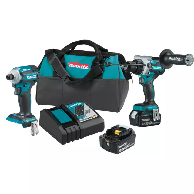 Makita XT288T-R 18V LXT Lithium‑Ion Brushless Cordless 2‑Pc. Combo Kit, Recon