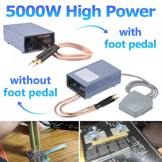 Portable 5000W Mini Spot Welder Machine DIY Kit 18650 Battery Pack Welding Tool