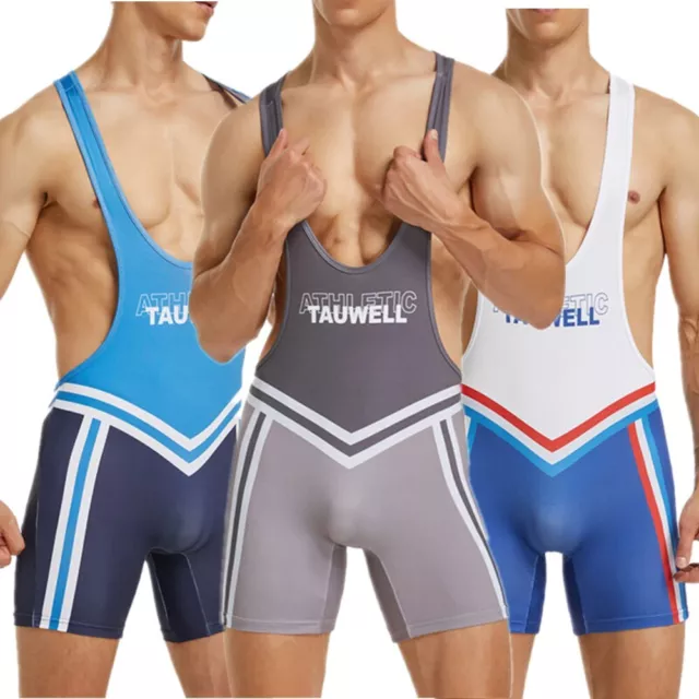 Men's Wrestling Singlet Athletic Bodysuit Singlet Leotard Underwear Jumpsuits