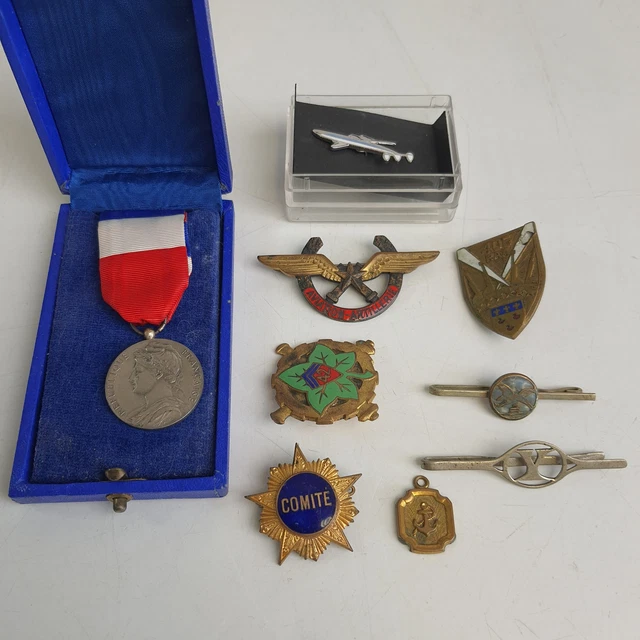 Lot De 7 Médailles De Régate Vintage – Sport D'aviron (sculling) – En Boîte