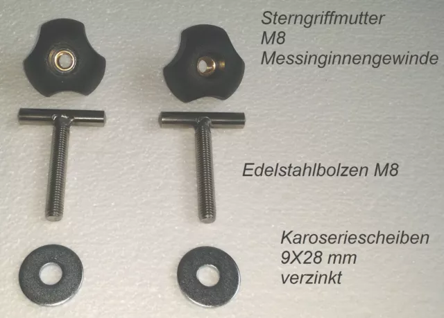 Befestigungs Schrauben Rastschiene Multiflexboard 70mm für VW