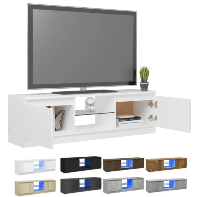 TV Schrank mit LED-Leuchten TV Lowboard Fernsehschrank mehrere Auswahl