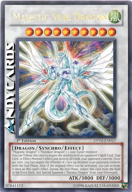 MAJESTIC STAR DRAGON (Drago Stellare Maestoso) Rara • DP10 EN017 • 1Ed • YUGIOH!