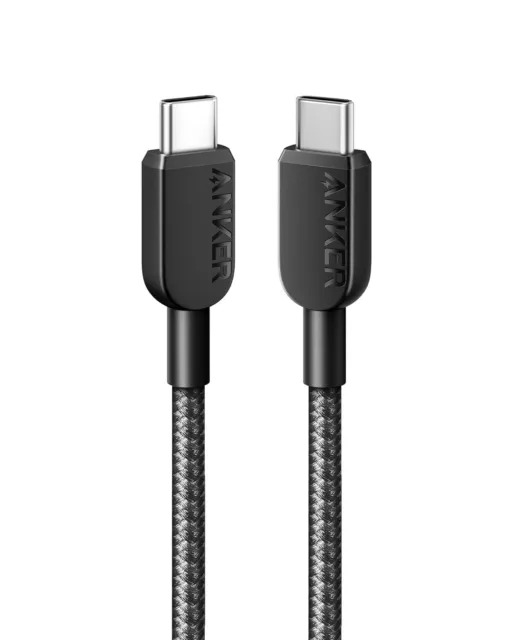 Anker 310 USB C to C Cable 3ft 60W/3A Fast Charge for Samsung MacBook Switch