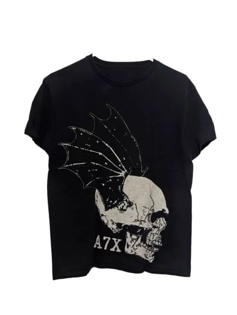 Avenged Sevenfold Band T-shirt Unisex Medium Black Winged Skull Shirtsleeve