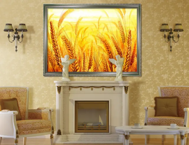 3D Wheat Field 55 Framed Poster Home Decor Print Painting Art AJ WALLPAPER