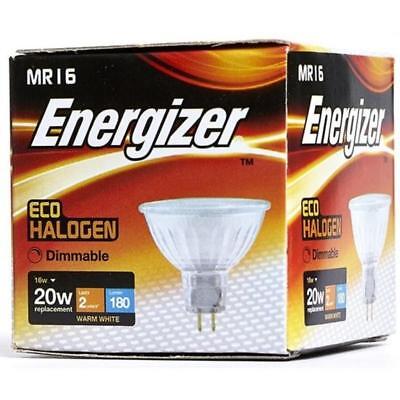 X 10 Energizer 16w (=20w) Halogen MR16 Scheinwerfer Birnen 12v- Warmes WeiÃƒÅ¸