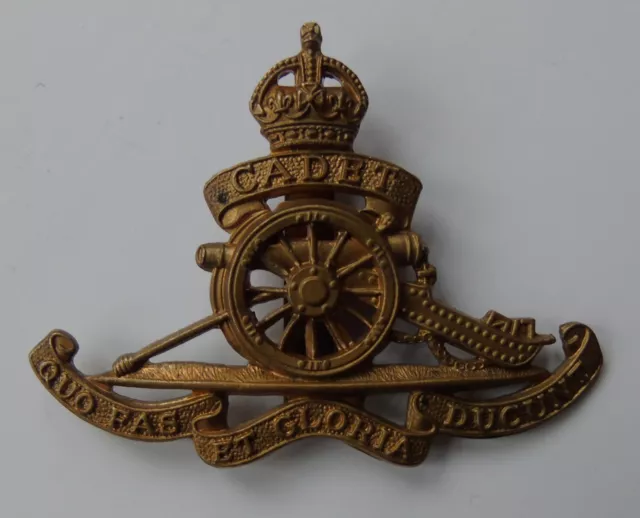 British Army Royal Artillery Cadet Cap Badge