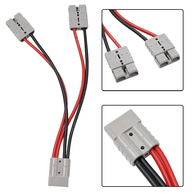50 Amp For Anderson Plug Connector Double Y Adapter 4/6mm Automotive Cable