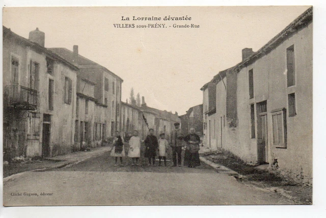 VILLERS SOUS PRENY - Meurthe et Moselle - CPA 54 - la grande rue