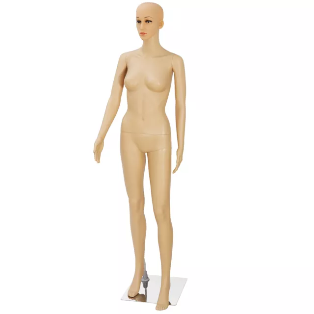 69 Female Full Body Realistic Mannequin Display Head Turns Dress Form with  Base