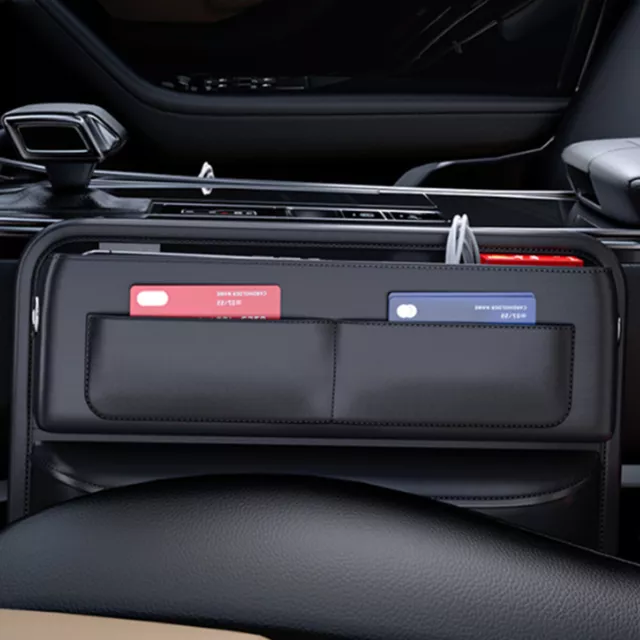 Car Storage Box Front Console Seat Gap Filler Organizer Parts Fits For Most Cars