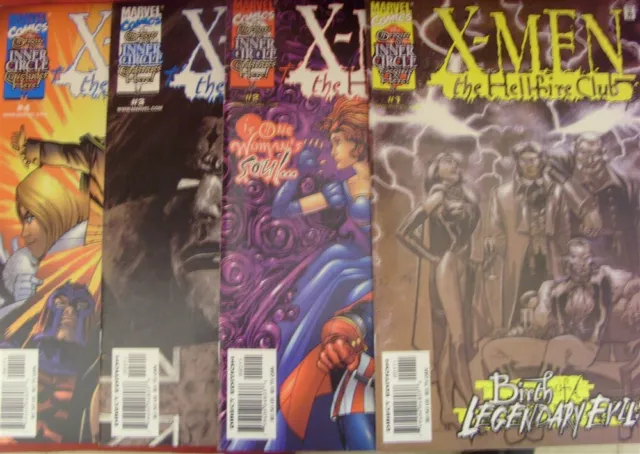 X-Men The Hellfire Club 1-4 Marvel Comic Set Complete Raab Adlard 2000 Vf/Nm