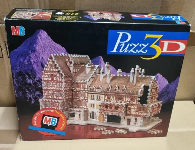 Fachwerkhaus Puzz 3D Puzzle MB Spiele 418 Teile Puzzel