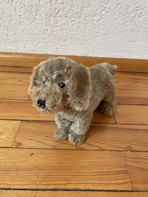 ‼️Original STEIFF,Plüsch,Hund ,Rauhaardackel RAUDI (4190/23), L 32cm, H 20cm ‼️