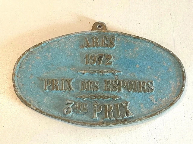 Plaque Concours Hippique – Prix CCE Beligneux 1967 – Objet équestre Vintage