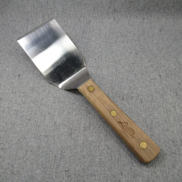 Lamson Sharp USA Pro Series Stainless Steel 33780 Stiff Beveled Tip Spatula 3X4