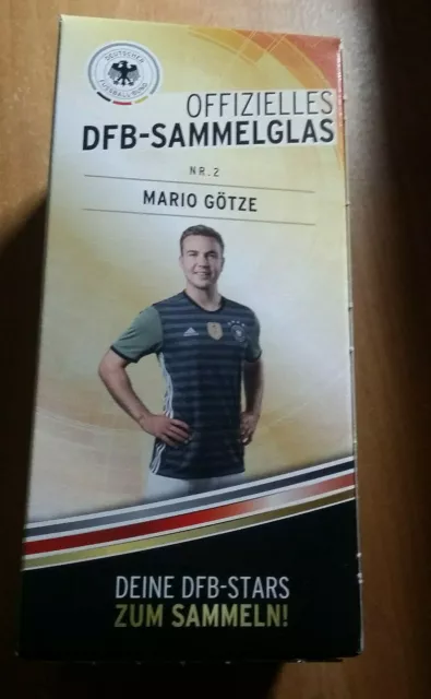 Auswahl Offizielles DFB Sammelglas Fussball EM 2016 Rewe  Einzeln Mario Götze