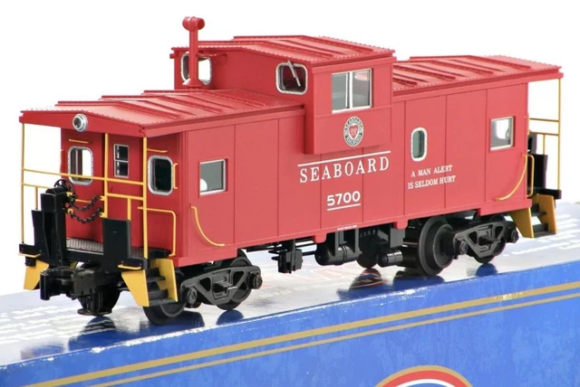 ATLAS O 3-RAIL Seaboard Extended Vision Caboose! O Scale Train Lighted