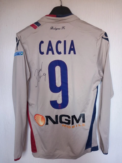 Maillot De Football Vintage Bologna FC - Modèle No Match, Marque Macron, Occasion