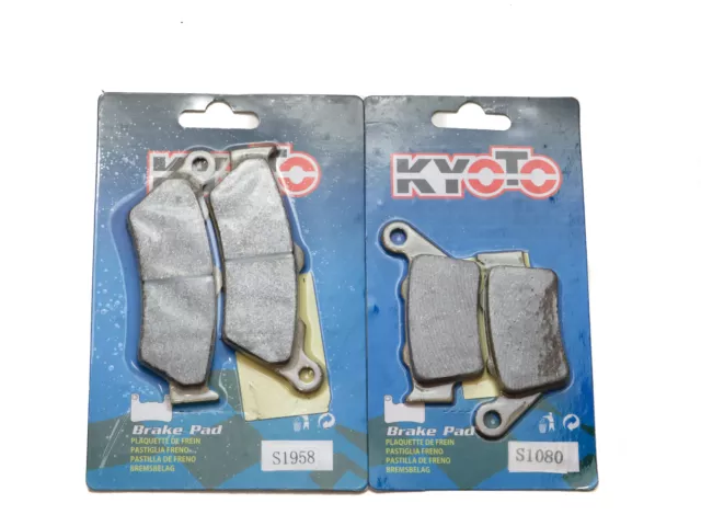 Kyoto Brake Pads Front & Rear For Bmw F 650 Funduro 1997-2000