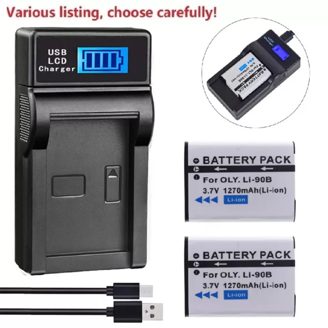 Battery or LCD USB Charger for Ricoh DB-110 DB110 Ricoh GR IIIx Digital Camera