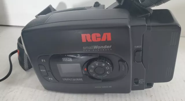 RCA Small Wonder Camcorder VHS Playback Turns On!  Untested Otherwise 2