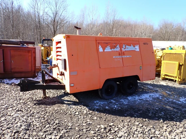 2005 Sullivan CD750QH8CA 750 CFM Air Compressor VIDEO! CAT Diesel 150 PSI !!