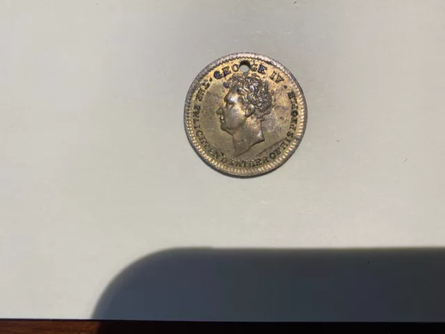 1830 Great Britain King George IV Memorial Funeral Medal. Brass.   Scarce.