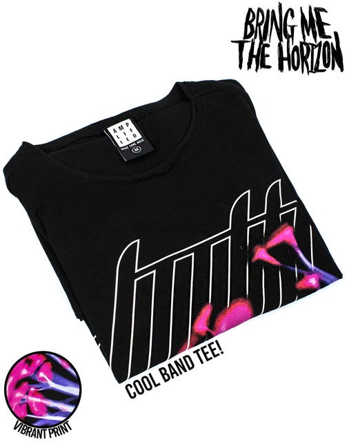 T-shirt Bring Me The Horizon Amplified Amo Album Top da uomo con fascia nera 2