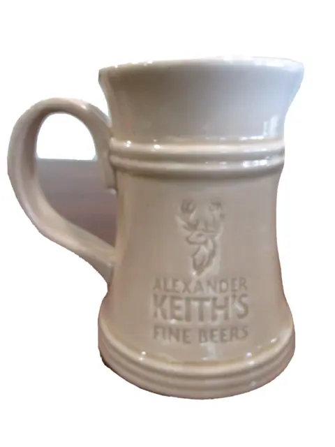 Alexander Keith's Fine Beers Ceramic Beer Mug Tankard Stein Breweriana 5''cup