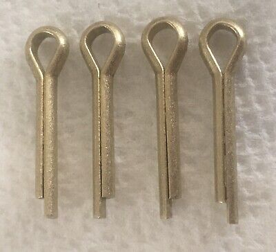 Split Cotter Pin 1/2” x 1/16” Solid Brass 2-Prongs Gold Tone 4 Pcs