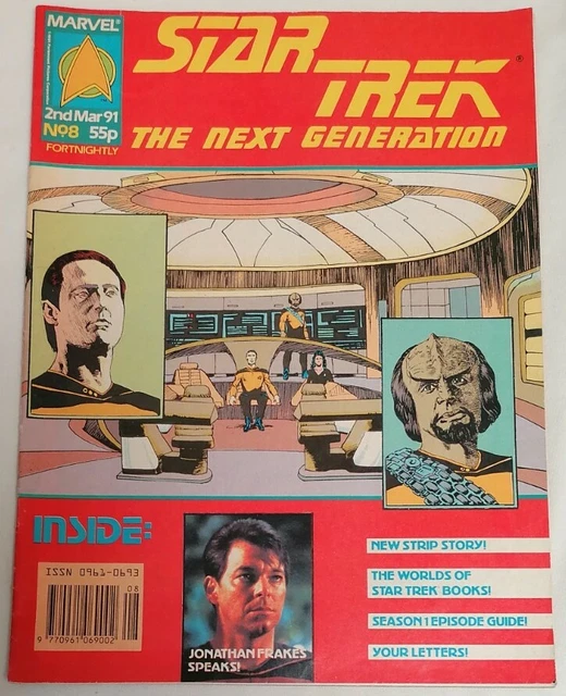 COMIC - Star Trek The Next Generation TNG UK Marvel Comic Issue #10 30 Mar 1991