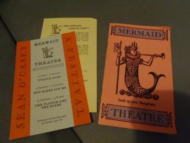 Theatre Programme - Mermaid - Lock Up Your Daughters + Flyer