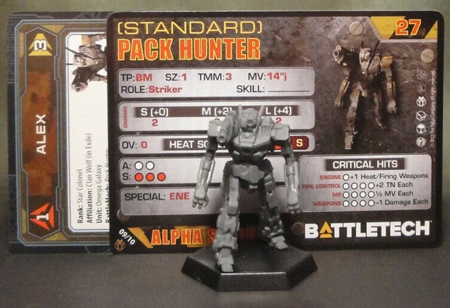 Battletech Pilot Cards.pdf BATTLETECH PACK HUNTER Mech + Pilot Cards Alpha Strike Clan Ad Hoc Star ...
