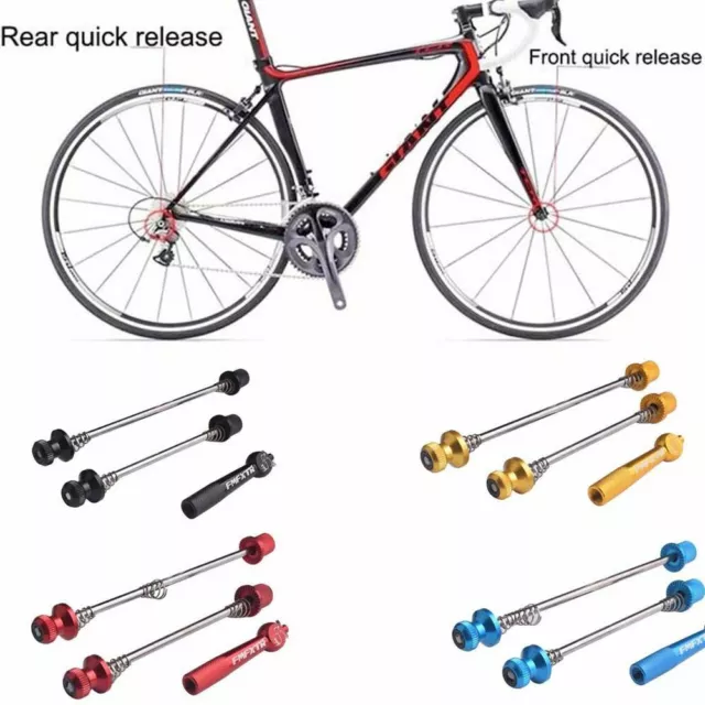 Bike Wheel MTB Quick Release Skewers Locking Security Anti-Theft Skewer Set 3