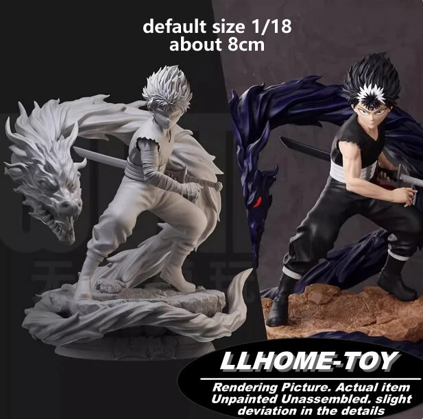 ANIME CHARACTER HIEI Resin 3D Print GK Kit Figure DIY Model toy gift ...