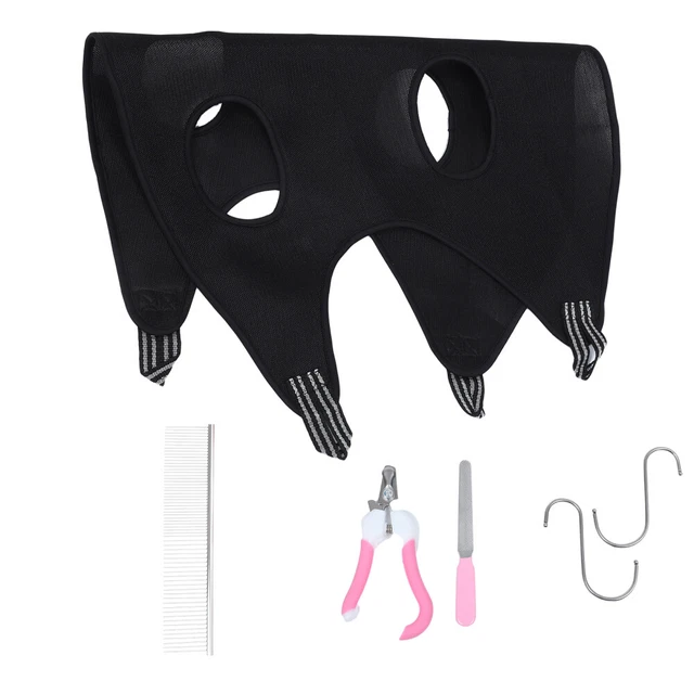 SANDWICH BREATHABLE MESH Cat Dog Hammock Bridegroom Pet Grooming Sling