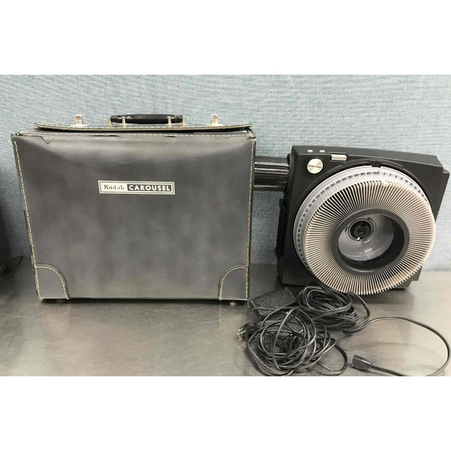 Proyector de diapositivas vintage años 70 Kodak carrusel personalizado 860H *Sin probar*