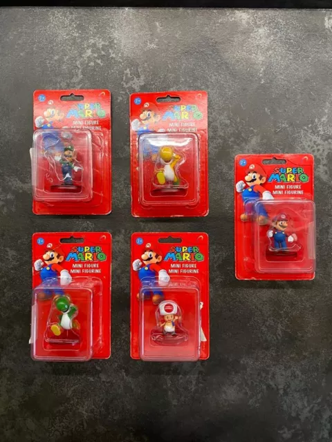 5 X Nintendo Super Mario figure di Banpresto