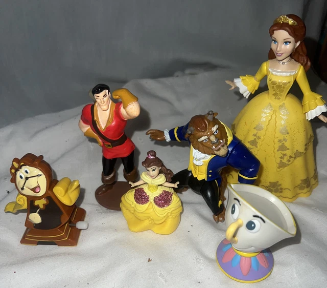 BEAUTY AND THE BEAST Figure Play Set DISNEY PVC TOY Cake Topper Belle, Beast Etc