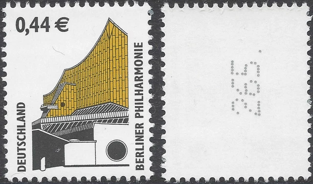Berliner Philharmonie 44 Cent - postfrisch - aus Rolle - Mi.Nr. 2298 - VARIANTEN