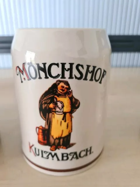 7x Bierkrug Steinkrug Ayinger Hofbräuhaus Paulaner Mönchshof Oktoberfest 1960 3