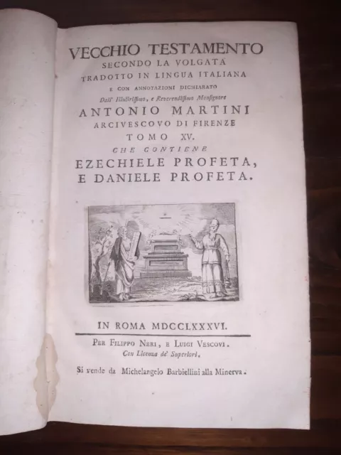 Vecchio Testamento - Tomo XV: Ezechiele Profeta e Daniele Profeta 1786