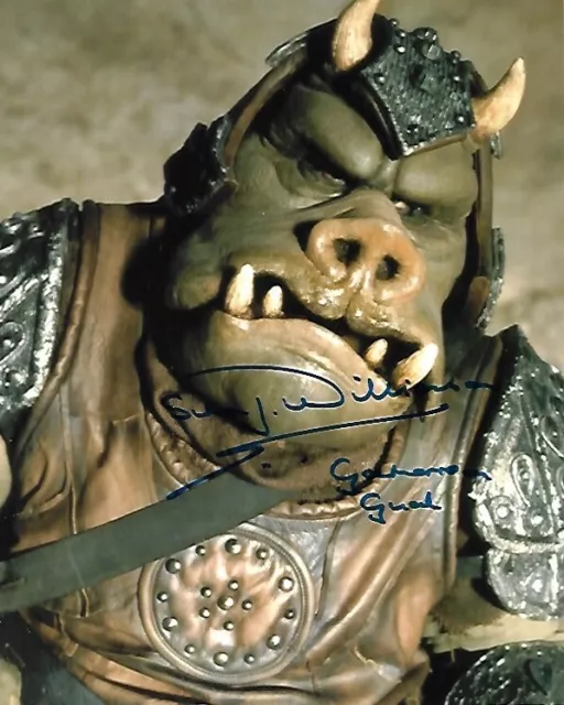 Simon Williamson  -GENUINE Signed Star Wars Gamorrean Guard 10x8